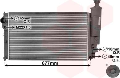 Van Wezel 40002131 - Radiator, mühərrikin soyudulması furqanavto.az