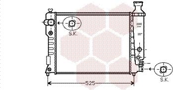 Van Wezel 40002124 - Radiator, mühərrikin soyudulması furqanavto.az