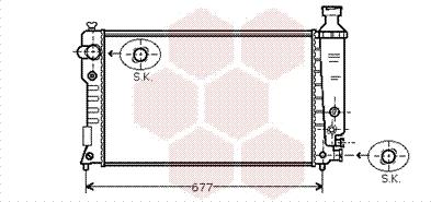 Van Wezel 40002127 - Radiator, mühərrikin soyudulması furqanavto.az