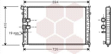 Van Wezel 40002178 - Radiator, mühərrikin soyudulması furqanavto.az