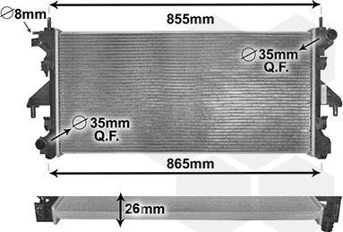 Van Wezel 40002309 - Radiator, mühərrikin soyudulması furqanavto.az