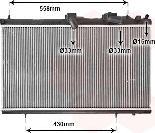 Van Wezel 40002296 - Radiator, mühərrikin soyudulması furqanavto.az