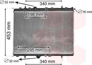 Van Wezel 40002290 - Radiator, mühərrikin soyudulması furqanavto.az