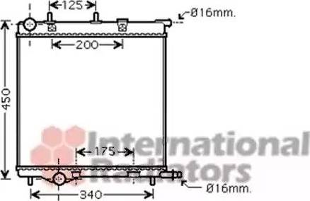 Van Wezel 40002293 - Radiator, mühərrikin soyudulması furqanavto.az