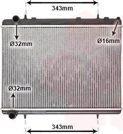 Van Wezel 40002259 - Radiator, mühərrikin soyudulması furqanavto.az