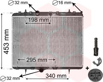 Van Wezel 40002255 - Radiator, mühərrikin soyudulması furqanavto.az