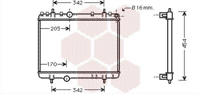 Van Wezel 40002265 - Radiator, mühərrikin soyudulması furqanavto.az