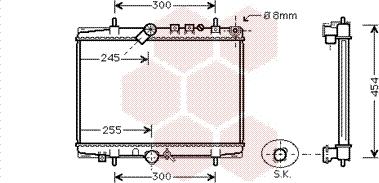 Van Wezel 40002202 - Radiator, mühərrikin soyudulması furqanavto.az