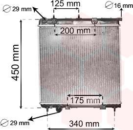 Van Wezel 40002288 - Radiator, mühərrikin soyudulması furqanavto.az