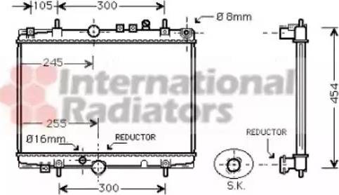 Van Wezel 40002235 - Radiator, mühərrikin soyudulması furqanavto.az