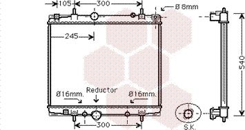 Van Wezel 40002276 - Radiator, mühərrikin soyudulması furqanavto.az