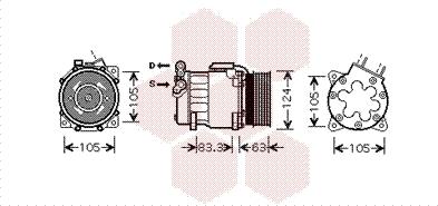 Van Wezel 4000K306 - Kompressor, kondisioner furqanavto.az