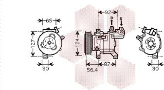 Van Wezel 4000K318 - Kompressor, kondisioner furqanavto.az