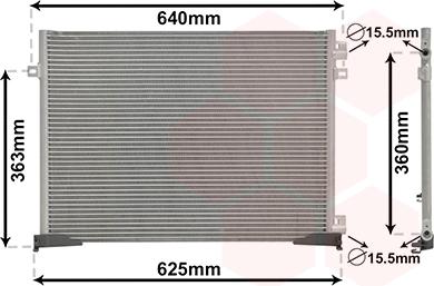 Van Wezel 43005400 - Kondenser, kondisioner furqanavto.az