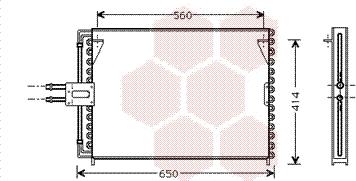 Van Wezel 43005189 - Kondenser, kondisioner furqanavto.az