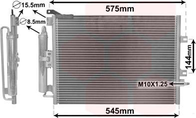 Van Wezel 43005395 - Kondenser, kondisioner furqanavto.az