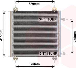 Van Wezel 43005235 - Kondenser, kondisioner furqanavto.az