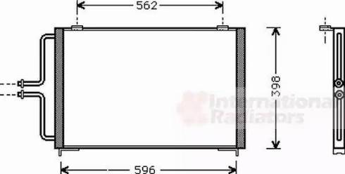 Van Wezel 43005236 - Kondenser, kondisioner furqanavto.az