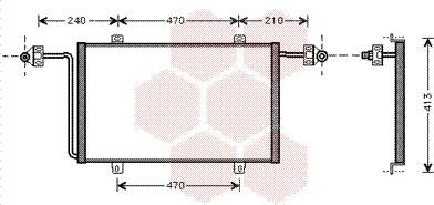 Van Wezel 43005278 - Kondenser, kondisioner furqanavto.az