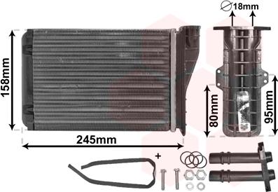 Van Wezel 43006249 - İstilik dəyişdiricisi, daxili isitmə furqanavto.az