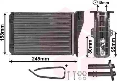 Van Wezel 43006250 - İstilik dəyişdiricisi, daxili isitmə furqanavto.az