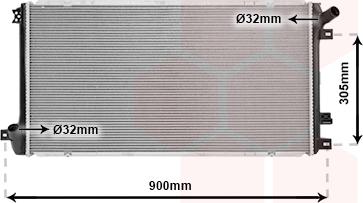 Van Wezel 43002408 - Radiator, mühərrikin soyudulması furqanavto.az