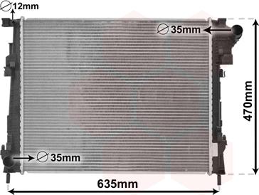 Van Wezel 43002427 - Radiator, mühərrikin soyudulması furqanavto.az