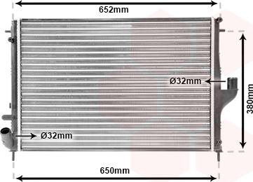 Van Wezel 43002478 - Radiator, mühərrikin soyudulması furqanavto.az