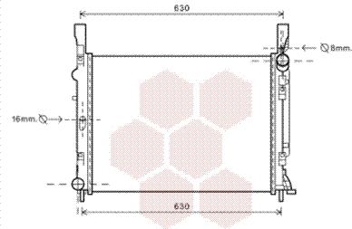 Van Wezel 43002472 - Radiator, mühərrikin soyudulması furqanavto.az