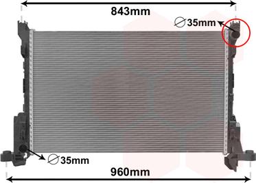 Van Wezel 43002624 - Radiator, mühərrikin soyudulması furqanavto.az