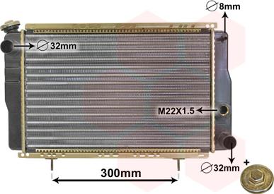 Van Wezel 43002001 - Radiator, mühərrikin soyudulması furqanavto.az