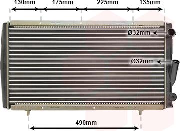 Van Wezel 43002084 - Radiator, mühərrikin soyudulması furqanavto.az