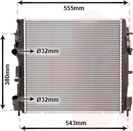 Van Wezel 43002399 - Radiator, mühərrikin soyudulması furqanavto.az