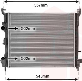 Van Wezel 43002362 - Radiator, mühərrikin soyudulması furqanavto.az