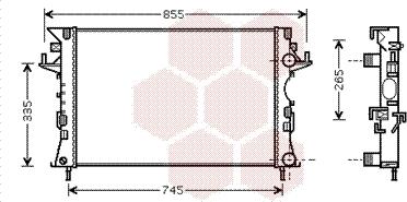 Van Wezel 43002300 - Radiator, mühərrikin soyudulması furqanavto.az