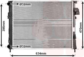 Van Wezel 43002303 - Radiator, mühərrikin soyudulması furqanavto.az