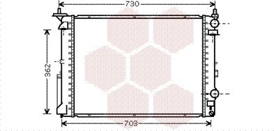 Van Wezel 43002319 - Radiator, mühərrikin soyudulması furqanavto.az