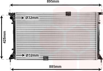 Van Wezel 43002313 - Radiator, mühərrikin soyudulması furqanavto.az