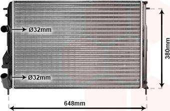 Van Wezel 43002312 - Radiator, mühərrikin soyudulması furqanavto.az