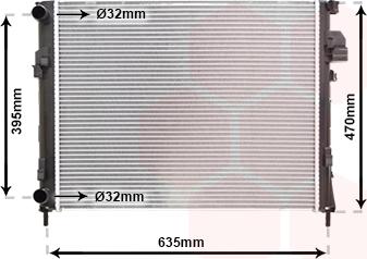 Van Wezel 43002327 - Radiator, mühərrikin soyudulması furqanavto.az