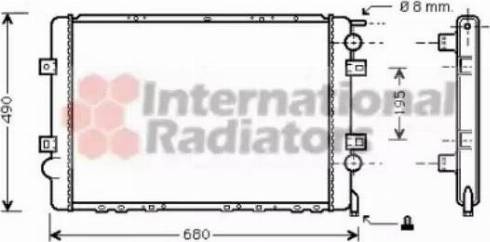 Van Wezel 43002299 - Radiator, mühərrikin soyudulması furqanavto.az