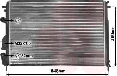 Van Wezel 43002241 - Radiator, mühərrikin soyudulması furqanavto.az