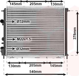 Van Wezel 43002258 - Radiator, mühərrikin soyudulması furqanavto.az