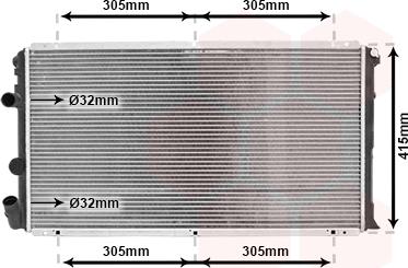 Van Wezel 43002263 - Radiator, mühərrikin soyudulması furqanavto.az