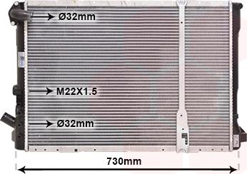 Van Wezel 43002209 - Radiator, mühərrikin soyudulması furqanavto.az