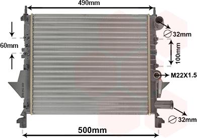 Van Wezel 43002206 - Radiator, mühərrikin soyudulması furqanavto.az