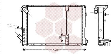 Van Wezel 43002208 - Radiator, mühərrikin soyudulması furqanavto.az