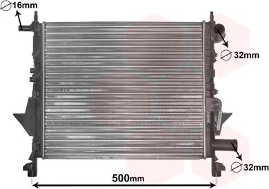 Van Wezel 43002217 - Radiator, mühərrikin soyudulması furqanavto.az