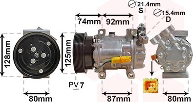 Van Wezel 4300K452 - Kompressor, kondisioner furqanavto.az