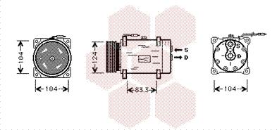 Van Wezel 4300K038 - Kompressor, kondisioner furqanavto.az